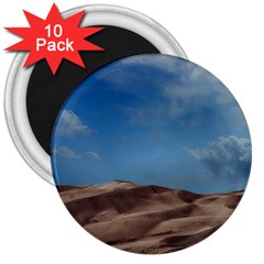 Sand Dune Desert Landscape Dry 3  Magnets (10 Pack)  by Celenk