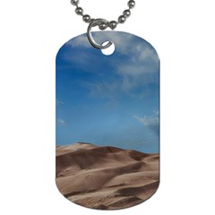 Sand Dune Desert Landscape Dry Dog Tag (one Side) by Celenk