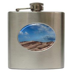 Sand Dune Desert Landscape Dry Hip Flask (6 Oz) by Celenk