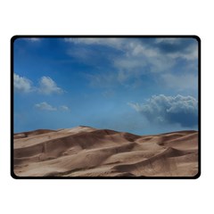 Sand Dune Desert Landscape Dry Double Sided Fleece Blanket (small)  by Celenk