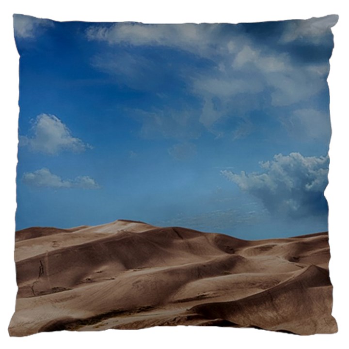 Sand Dune Desert Landscape Dry Large Flano Cushion Case (Two Sides)