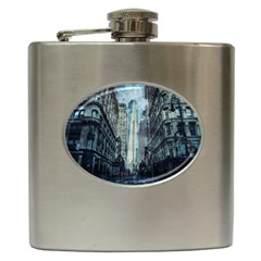 Storm Damage Disaster Weather Hip Flask (6 Oz) by Celenk