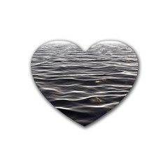 Texture Background Water Heart Coaster (4 Pack)  by Celenk