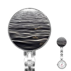 Texture Background Water Stainless Steel Nurses Watch by Celenk