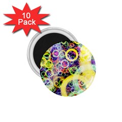 Background Texture Rings 1 75  Magnets (10 Pack)  by Celenk