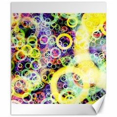 Background Texture Rings Canvas 8  X 10  by Celenk