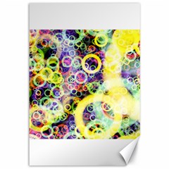 Background Texture Rings Canvas 12  X 18   by Celenk