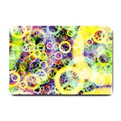 Background Texture Rings Small Doormat  by Celenk