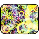 Background Texture Rings Double Sided Fleece Blanket (Mini)  35 x27  Blanket Front