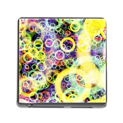 Background Texture Rings Memory Card Reader (square)