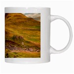 Nature Mountains Cliff Waterfall White Mugs Right