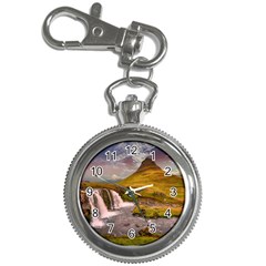 Nature Mountains Cliff Waterfall Key Chain Watches