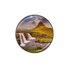 Nature Mountains Cliff Waterfall Hat Clip Ball Marker