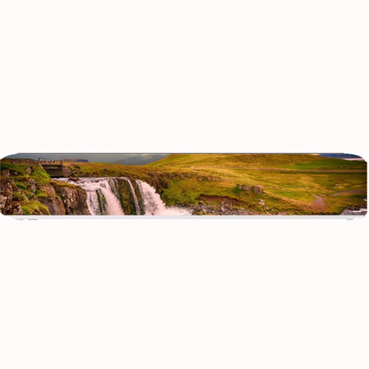 Nature Mountains Cliff Waterfall Small Bar Mats