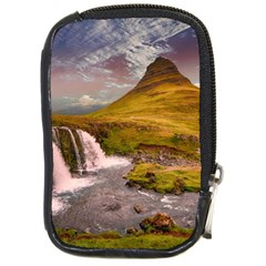 Nature Mountains Cliff Waterfall Compact Camera Cases