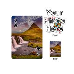 Nature Mountains Cliff Waterfall Playing Cards 54 (Mini) 