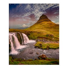 Nature Mountains Cliff Waterfall Shower Curtain 60  X 72  (medium)  by Celenk