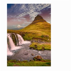 Nature Mountains Cliff Waterfall Large Garden Flag (Two Sides)