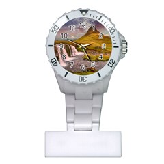 Nature Mountains Cliff Waterfall Plastic Nurses Watch