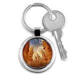 Canyon Desert Landscape Scenic Key Chains (Round)  Front