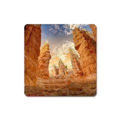 Canyon Desert Landscape Scenic Square Magnet by Celenk