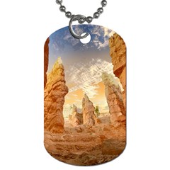 Canyon Desert Landscape Scenic Dog Tag (one Side) by Celenk