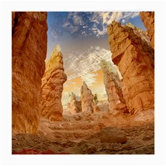 Canyon Desert Landscape Scenic Medium Glasses Cloth (2-side) by Celenk