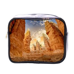 Canyon Desert Landscape Scenic Mini Toiletries Bags by Celenk