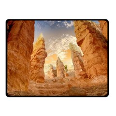 Canyon Desert Landscape Scenic Fleece Blanket (small) by Celenk