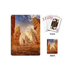 Canyon Desert Landscape Scenic Playing Cards (mini)  by Celenk