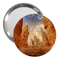 Canyon Desert Landscape Scenic 3  Handbag Mirrors by Celenk