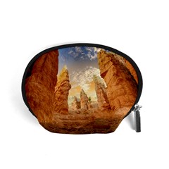 Canyon Desert Landscape Scenic Accessory Pouches (small)  by Celenk