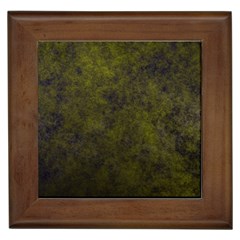 Green Background Texture Grunge Framed Tiles by Celenk