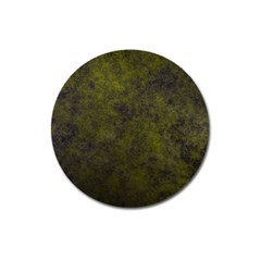 Green Background Texture Grunge Magnet 3  (round) by Celenk