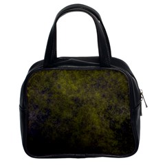 Green Background Texture Grunge Classic Handbags (2 Sides) by Celenk