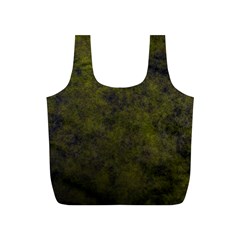 Green Background Texture Grunge Full Print Recycle Bags (s)  by Celenk