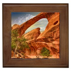 Canyon Desert Rock Scenic Nature Framed Tiles by Celenk