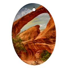 Canyon Desert Rock Scenic Nature Oval Ornament (two Sides) by Celenk