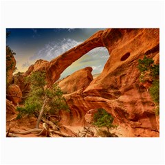 Canyon Desert Rock Scenic Nature Large Glasses Cloth by Celenk