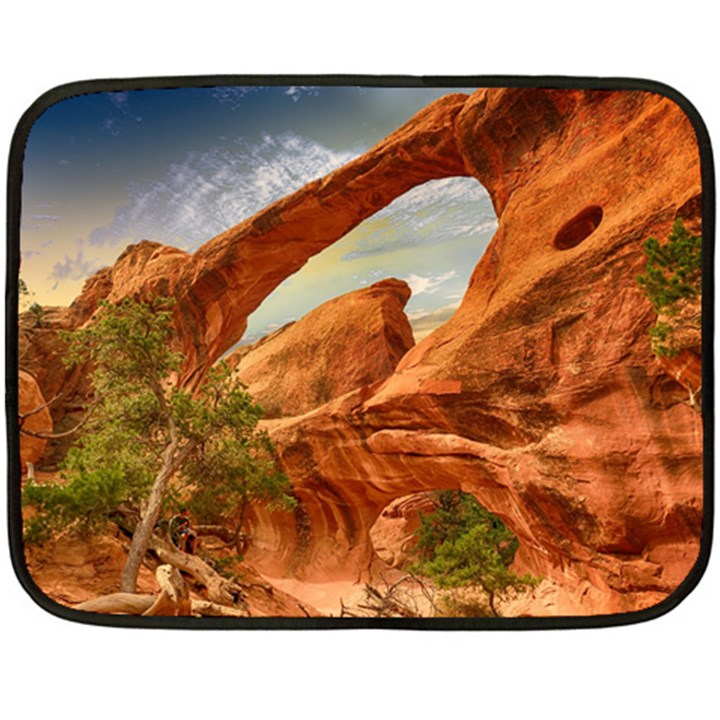 Canyon Desert Rock Scenic Nature Fleece Blanket (Mini)