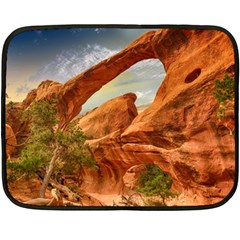 Canyon Desert Rock Scenic Nature Double Sided Fleece Blanket (mini)  by Celenk