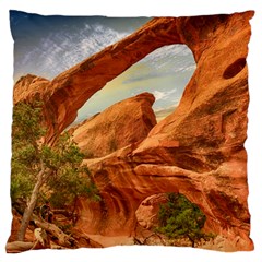 Canyon Desert Rock Scenic Nature Large Cushion Case (two Sides) by Celenk