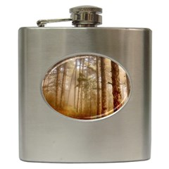 Forest Trees Wood Branc Hip Flask (6 Oz) by Celenk