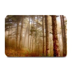 Forest Trees Wood Branc Plate Mats by Celenk