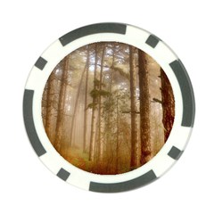 Forest Trees Wood Branc Poker Chip Card Guard by Celenk