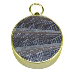 Ducting Construction Industrial Gold Compasses by Celenk