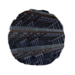 Ducting Construction Industrial Standard 15  Premium Flano Round Cushions by Celenk