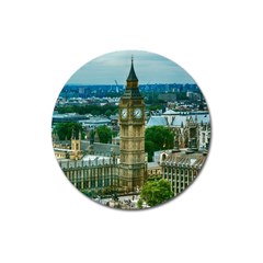 London England City Landmark Magnet 3  (round) by Celenk