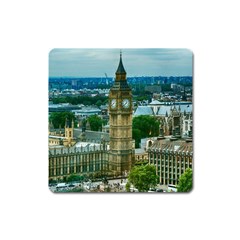 London England City Landmark Square Magnet by Celenk