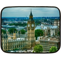 London England City Landmark Fleece Blanket (mini) by Celenk